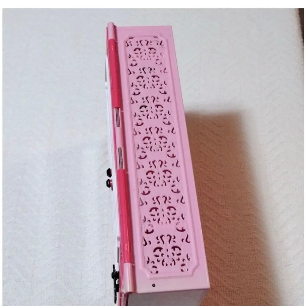 Barbie Closet Carrying Case Clothing Shoes Accessories Pink Wardrobe Fashion